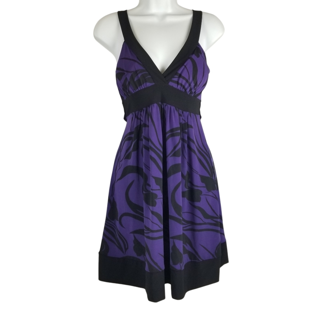 Forever 21 Women's Purple And Black Dress